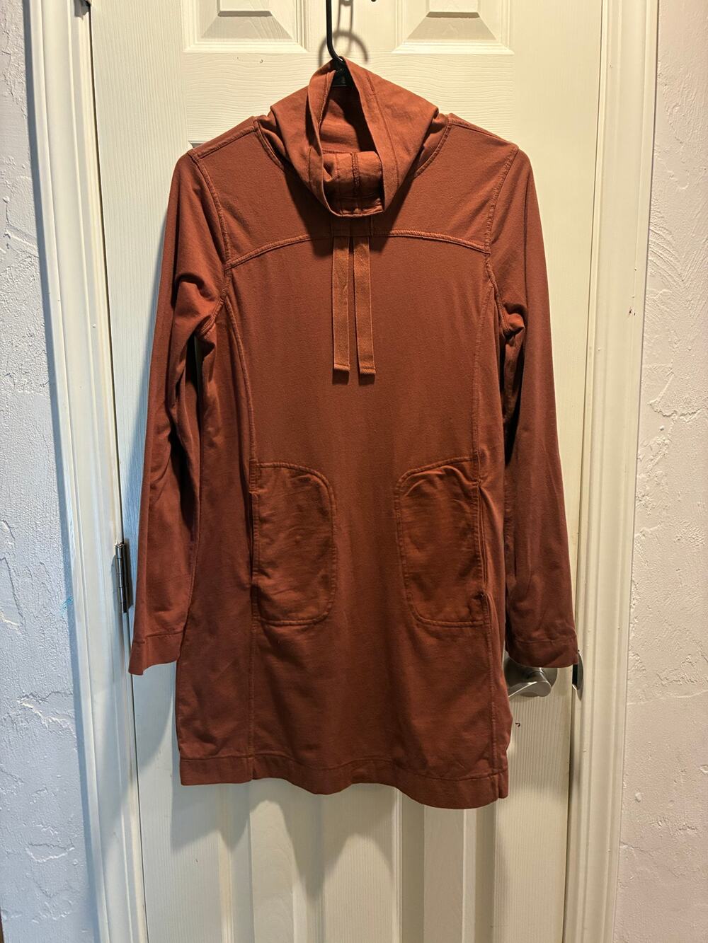 Neon Buddha Nirvana Long Sleeve Cowl Neck Tunic Dress